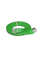 Wirewin Slim Patchkabel: STP, 1.5m, grün, Cat.6, AWG36, Klinkenschutz, Längenaufdruck