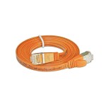 Wirewin Slim Câble patch: STP, 0.5m, orange, Cat.6, AWG36, Klinkenschutz, Längenaufdruck