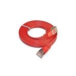 Wirewin Slim Câble patch: STP, 0.25m, rouge , Cat.6, AWG36, Klinkenschutz, Längenaufdruck