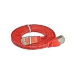 Wirewin Slim Câble patch: STP, 0.5m, rouge , Cat.6, AWG36, Klinkenschutz, Längenaufdruck