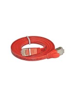 Wirewin Slim Câble patch: STP, 0.5m, rouge , Cat.6, AWG36, Klinkenschutz, Längenaufdruck