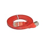 Wirewin Slim Patchkabel: STP, 3m, rot, Cat.6, AWG36, Klinkenschutz, Längenaufdruck