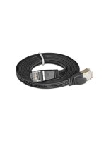 Wirewin Slim Câble patch: STP, 0.75m,noir, Cat.6, AWG36, Klinkenschutz, Längenaufdruck