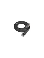 Wirewin Slim Câble patch: STP, 1m, noir, Cat.6, AWG36, Klinkenschutz, Längenaufdruck