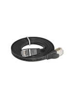 Wirewin Slim Câble patch: STP, 3m, noir, Cat.6, AWG36, Klinkenschutz, Längenaufdruck