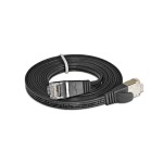 Wirewin Slim Patchkabel: STP, 5m, schwarz, Cat.6, AWG36, Klinkenschutz, Längenaufdruck