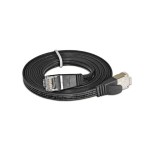 Wirewin Slim Patchkabel: STP, 7.5m, schwarz, Cat.6, AWG36, Klinkenschutz, Längenaufdruck