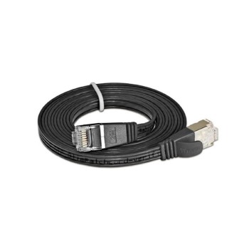 Wirewin Slim Câble patch: STP, 10m, noir, Cat.6, AWG36, Klinkenschutz, Längenaufdruck Wirewin Slim Câble patch: STP, 10m, noir, Cat.6, AWG36, Klinkenschutz, Längenaufdruck