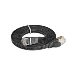 Wirewin Slim Câble patch: STP, 15m, noir, Cat.6, AWG36, Klinkenschutz, Längenaufdruck