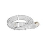 Wirewin Slim Câble patch: STP, 0.25m, blanc, Cat.6, AWG36, Klinkenschutz, Längenaufdruck