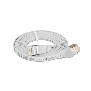 Wirewin Slim Patchkabel: STP, 0.75m, weiss, Cat.6, AWG36, Klinkenschutz, Längenaufdruck Wirewin Slim Patchkabel: STP, 0.75m, weiss, Cat.6, AWG36, Klinkenschutz, Längenaufdruck