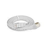 Wirewin Slim Patch cable: STP, 1m, white, Cat.6, AWG36, Klinkenschutz, Längenaufdruck