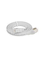 Wirewin Slim Patchkabel: STP, 2m, weiss, Cat.6, AWG36, Klinkenschutz, Längenaufdruck