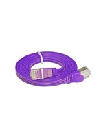 Wirewin Slim Patchkabel: STP, 0.10m,violett, Cat.6, AWG36, Klinkenschutz, Längenaufdruck