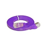 Wirewin Slim Patchkabel: STP, 1m, violett, Cat.6, AWG36, Klinkenschutz, Längenaufdruck