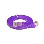 Wirewin Slim patch cable: STP, 1.5m, violett, Cat.6, AWG36, Klinkenschutz, Längenaufdruck