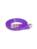 Wirewin Slim Patchkabel: STP, 25m, violett, Cat.6, AWG36, Klinkenschutz, Längenaufdruck