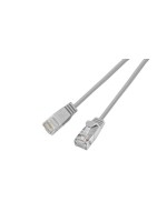 Slim Wirewin Câble patch: UTP, 50cm, gris, Cat.6, AWG36, Klinkenschutz, rund, 2.8mm
