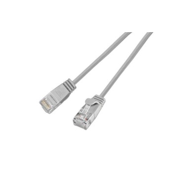 Slim Wirewin Patchkabel: UTP, 1m, grau, Cat.6, AWG36, Klinkenschutz, rund, 2.8mm Slim Wirewin Patchkabel: UTP, 1m, grau, Cat.6, AWG36, Klinkenschutz, rund, 2.8mm