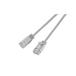 Slim Wirewin Patch cable: UTP, 1.5m, grey, Cat.6, AWG36, Klinkenschutz, rund, 2.8mm