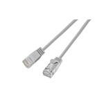 Slim Wirewin Patch cable: UTP, 2m, grey, Cat.6, AWG36, Klinkenschutz, rund, 2.8mm