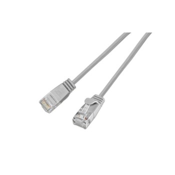 Slim Wirewin Patchkabel: UTP, 10m, grau, Cat.6, AWG36, Klinkenschutz, rund, 2.8mm Slim Wirewin Patchkabel: UTP, 10m, grau, Cat.6, AWG36, Klinkenschutz, rund, 2.8mm