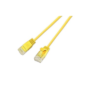Slim Wirewin Patchkabel: UTP, 15cm,gelb, Cat.6, AWG36, Klinkenschutz, rund, 2.8mm Slim Wirewin Patchkabel: UTP, 15cm,gelb, Cat.6, AWG36, Klinkenschutz, rund, 2.8mm