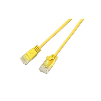 Slim Wirewin Patchkabel: UTP, 10m, gelb, Cat.6, AWG36, Klinkenschutz, rund, 2.8mm Slim Wirewin Patchkabel: UTP, 10m, gelb, Cat.6, AWG36, Klinkenschutz, rund, 2.8mm
