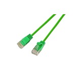 Slim Wirewin Patchkabel: UTP, 15cm,grün, Cat.6, AWG36, Klinkenschutz, rund, 2.8mm