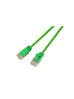 Slim Wirewin Câble patch: UTP, 15cm,grün, Cat.6, AWG36, Klinkenschutz, rund, 2.8mm