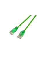 Slim Wirewin Patch cable: UTP, 50m, grün, Cat.6, AWG36, Klinkenschutz, rund, 2.8mm