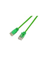 Slim Wirewin Câble patch: UTP, 1m, vert, Cat.6, AWG36, Klinkenschutz, rund, 2.8mm