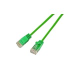 Slim Wirewin Câble patch: UTP, 2m, vert, Cat.6, AWG36, Klinkenschutz, rund, 2.8mm