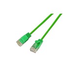 Slim Wirewin Patch cable: UTP, 3m, grün, Cat.6, AWG36, Klinkenschutz, rund, 2.8mm