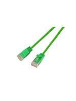 Slim Wirewin Patch cable: UTP, 3m, grün, Cat.6, AWG36, Klinkenschutz, rund, 2.8mm