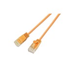 Slim Wirewin Patch cable: UTP, 15cm, orange, Cat.6, AWG36, Klinkenschutz, rund, 2.8mm