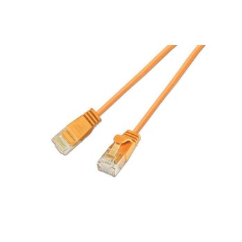 Wirewin Slim patch cable: UTP, 50cm, orange, Cat.6, AWG36, Klinkenschutz, rund, 2.8mm Wirewin Slim patch cable: UTP, 50cm, orange, Cat.6, AWG36, Klinkenschutz, rund, 2.8mm
