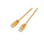 Slim Wirewin Patch cable: UTP, 2m, orange, Cat.6, AWG36, Klinkenschutz, rund, 2.8mm
