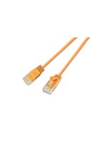 Slim Wirewin Câble patch: UTP, 3m, orange, Cat.6, AWG36, Klinkenschutz, rund, 2.8mm
