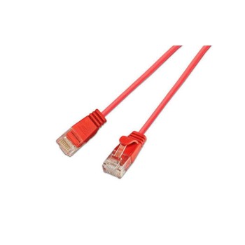 Slim Wirewin Patchkabel: UTP, 15cm, rot, Cat.6, AWG36, Klinkenschutz, rund, 2.8mm Slim Wirewin Patchkabel: UTP, 15cm, rot, Cat.6, AWG36, Klinkenschutz, rund, 2.8mm