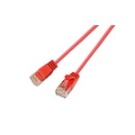 Slim Wirewin Câble patch: UTP, 2m, rouge , Cat.6, AWG36, Klinkenschutz, rund, 2.8mm