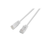 Slim Wirewin Câble patch: UTP, 15cm, blanc, Cat.6, AWG36, Klinkenschutz, rund, 2.8mm
