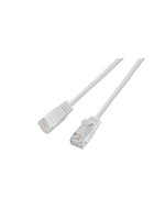 Slim Wirewin Câble patch: UTP, 15cm, blanc, Cat.6, AWG36, Klinkenschutz, rund, 2.8mm
