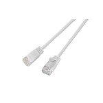 Slim Wirewin Patchkabel: UTP, 1m, weiss, Cat.6, AWG36, Klinkenschutz, rund, 2.8mm