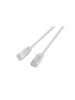 Slim Wirewin Câble patch: UTP, 1m, blanc, Cat.6, AWG36, Klinkenschutz, rund, 2.8mm