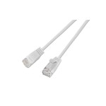 Slim Wirewin Patchkabel: UTP, 2m, weiss, Cat.6, AWG36, Klinkenschutz, rund, 2.8mm