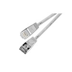 Slim Wirewin Pachcâble: F/FTP, 50cm, gris, Cat.6, AWG36, doppelt geschirmt, 4mm