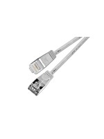 Slim Wirewin Pachcâble: F/FTP, 50cm, gris, Cat.6, AWG36, doppelt geschirmt, 4mm