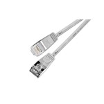 Slim Wirewin Pachcâble: F/FTP, 1.5m, gris, Cat.6, AWG36, doppelt geschirmt, 4mm