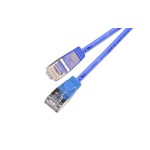 Slim Wirewin Pachcable: U/FTP, 3m, blue, Cat.6, AWG36, 100% Kupfer, geschirmt, 4mm